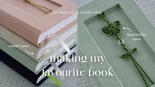 Making books from my new collection, butterfly charm journals 🦋 Bookbinding Studio Vlog