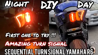 2017-2020 Yamaha R6 sequential turn signal | DIY | Homemade