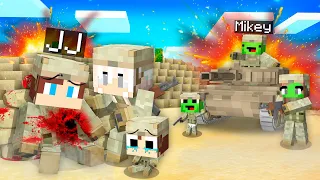 How Mikey Family BECAME War vs. JJ Family in Minecraft Challenge - Maizen