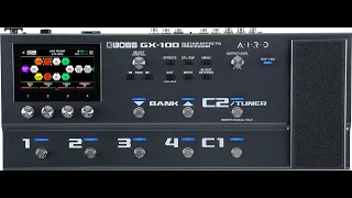 Boss GX-100 control assigns via the app