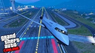 GTA V - Online - Brincando de PILOTO! Pousando em TODOS AEROPORTOS!