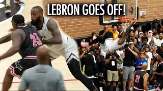 LeBron James LOCKDOWN Defense & Nearly Breaks The Rim!