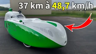 Vélotaf à haute vitesse en VÉLOMOBILE Bülk (100% musculaire) - Passion-Vélomobile