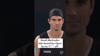 Daniil Medvedev was not happy with a fan at the Australian Open 🎾🤬 | New York Post Sports #shorts