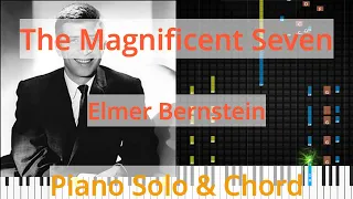 🎹Solo & Chord, The Magnificent Seven, Elmer Bernstein, Synthesia Piano