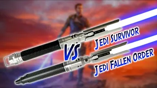 Jedi Survivor Cal Kestis Neopixel Lightsaber VS Jedi Fallen Order! (Artsabers)