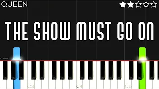 Queen - The Show Must Go On | EASY Piano Tutorial