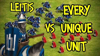 ELITE LEITIS vs EVERY UNIQUE UNIT | AoE II: Definitive Edition