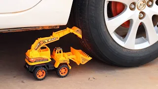 Experiment Car vs Excavator Toys | Crushing Crunchy & Soft Things by Car | EX SHOW