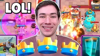 😂Mit TROLL DECKS über 6000 TROPHÄEN? | Unmögliche Taktik! | Clash Royale deutsch