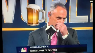 Dodgers Win The World Series But Rob Manfred Is Completely Wasted  😂