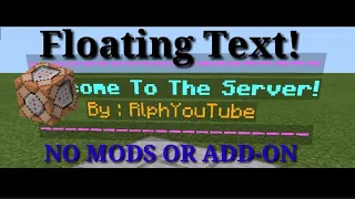 (1.18+) How to make Floating Text (NO MODS OR ADD-ONS)(MCPE/BE/XBOX)