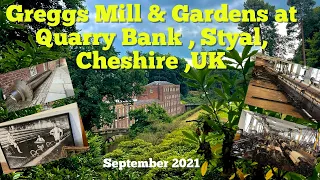 Walking at Greggs Mill & Gardens, Styal, Cheshire ,UK - Sep 2021 #Quarry Bank Mill #National Trust