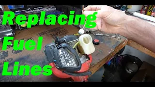 How To Replace Fuel Line on 2-Stroke/2-Cycle Engines  (Weed Eater, Chainsaw, Hedge Trimmer, Blower)