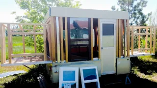 1978 Coleman Pop Up Camper Conversion to Hard Sided, Pullout Walls Mockup & Build