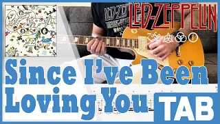 Led Zeppelin - Since I've Been Loving You (Guitar Solo) | Guitar Cover | Tab | Lesson | Tutorial