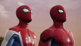 Peter And Miles Vs Sandman With Upgraded Classic And Upgraded Suit - Marvel's Spider-Man 2