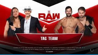 Happy Corbin & Pette Dunne vs Fandango & Tyler Breeze Tag Team Raw 2022 WWE2K22