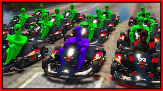 GTA 5 Roleplay - green gang annoying cops in go karts | RedlineRP