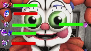 SFM FNaF TOY STORY 4 VS SONIC Security Breach VS PRIME Security breach WITH Healthbars #522