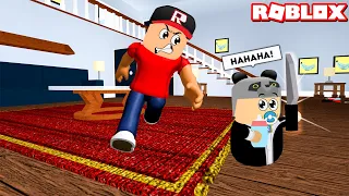 Yaramaz Bebek Oldum!! Her Yeri Dağıttım - Panda ile Roblox Where's the Baby!