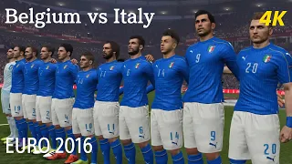 PES 2016 Gameplay [PS5 4K] UEFA EURO 2016-Belgium vs Italy [KONAMI]