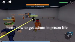 The real working way of how you get admin in prison life roblox