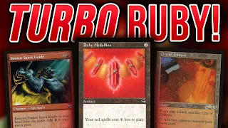 TURBO Ruby Storm! Simian Spirit Guide + City of Traitors — MTG Legacy Combo | Magic The Gathering