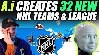 A.I. Creates 32 NEW NHL Teams & League! WOW!