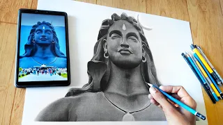 Drawing  Adiyogi Shiv Ji 😍