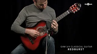 3/4 Classical Guitar, Redburst, by Gear4music | Gear4music demo