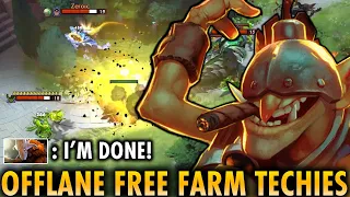 When You Let Offlane Techies Free Farm - NONSTOP DESTROY HARD CARRY | Techies Official