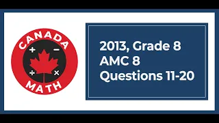 2013, Grade 8, AMC 8 | Questions 11-20