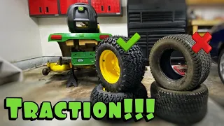 Carlisle All Trail Tire Installation on a John Deere Lawn Tractor