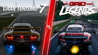 Gran Turismo 7 vs Grid Legends - Direct Comparison! Attention to Detail & Graphics! Suzuka NO HUD