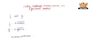 How to find irrational numbers between any two fractional numbers?