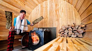 Firing up the Off Grid Sauna Finally! (How Hot Can it Get?) - Part 4