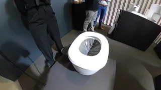 Clesana Toilet demonstration