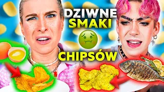 KTO ZGADNIE SMAK CHIPSÓW WYGRYWA! 🥔 Testujemy dziwne chipsy! Dariuss Rose i Agnieszka Grzelak Vlog