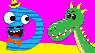 D for Dragon - Alphabet Phonics - Learn to Read Letter Sounds with Animals