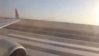 Взлет Хургада - Киев Boeing 737-800 / Departure from Hurghada  26/08/2014