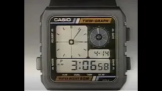 Casio watch commercial - twin graph