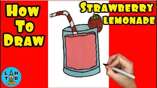 How to Draw Strawberry Lemonade