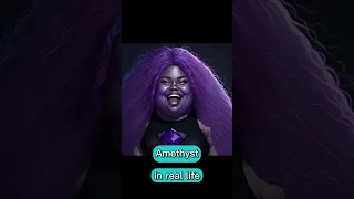 Amethyst in real life, Animated characters , AI Generated, (Steven Universe)