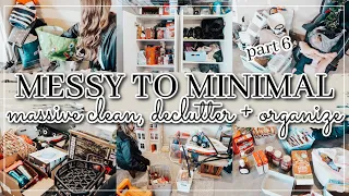 *MASSIVE* clean and declutter with me | MESSY TO MINIMAL | 2 days of speed cleaning | whitney pea