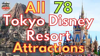 All 78 Tokyo Disney Resort ATTRACTIONS - Disneyland & DisneySea - 2022