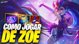 O Guia Definitivo de COMO JOGAR de ZOE no WILD RIFT!