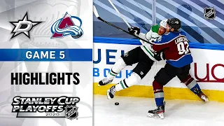 NHL Highlights | Second Round, Gm5 Stars @ Avalanche - Aug. 31, 2020