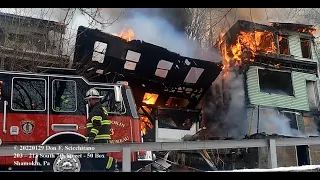 20220129 Collapse video Iso - 203 - 213 South 7th Street, Shamokin, pa