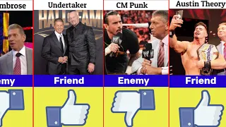 Real Life Friends and Enemies of WWE Former Owner Vince McMahon in History